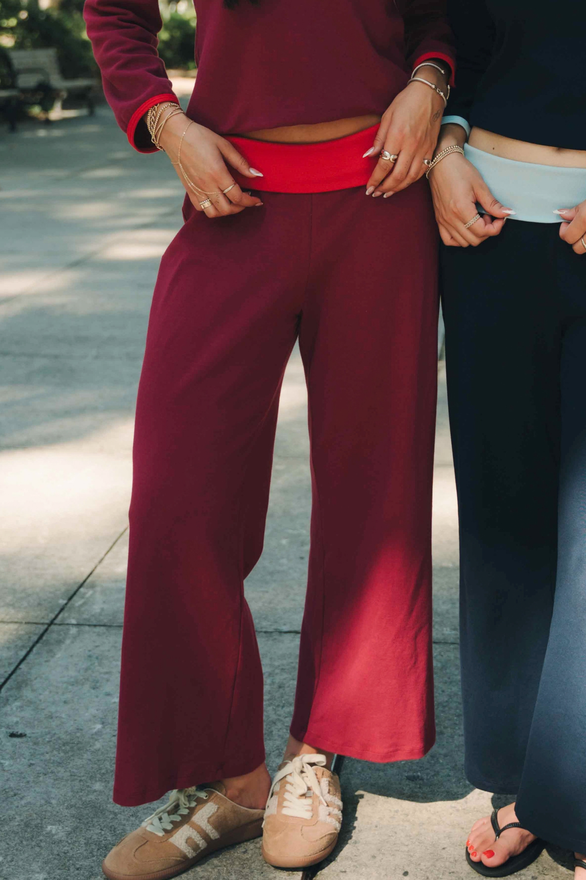 The Emerson cropped pant - Berry